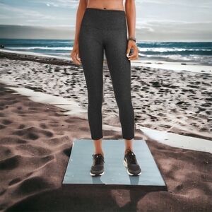 French Laundry Women’s Charcoal Grey Activewear Leggings M Compression Fit